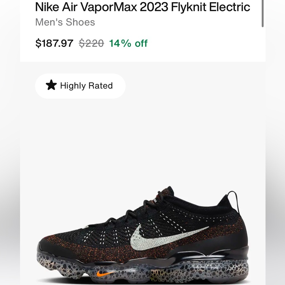 Nike Air VaporMax 2023 Flyknit Electric shoes
